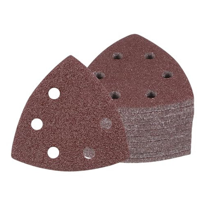 50pcs Mouse Sander Detail Sandpaper 40Grit 3-1/2" Triangle - size: 40 grit