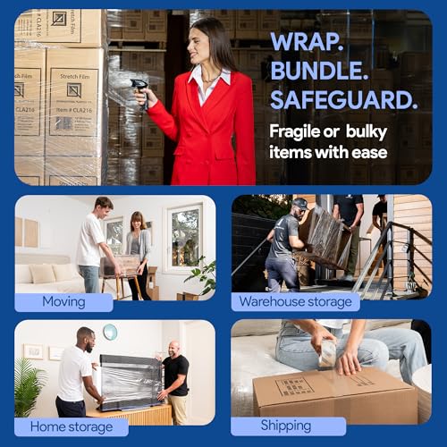 International Plastics Co. 18" Plastic Stretch Film Wrap 1200 feet 500% Stretch Ability - size: 1 Pack, style: 18" - 17" Styles