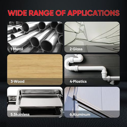 Metal Glue,Muffler Repair kit，Waterproof Sealing Epoxy Adhesive, Liquid Metal Filler,The Strongest for Metals Plastics Steel Ceramics Fiberglass