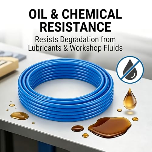 CG WEITENG PNEUMATIC Blue 12mm OD 8mm ID Polyurethane PU Air Hose Pipe Tube 5 Meter 16.4 ft for Air Line or Fluid Transfer Blue - color: Blue, size: 5meters-12mmx8mm