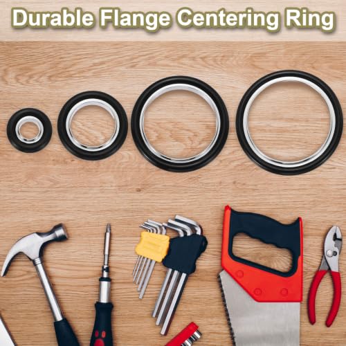 KF16-10 Flange Centering Ring Aluminum Cylinder: 10mmID, 12,17mmOD - size: KF16-10