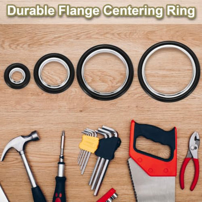 KF16-10 Flange Centering Ring Aluminum Cylinder: 10mmID, 12,17mmOD - size: KF16-10