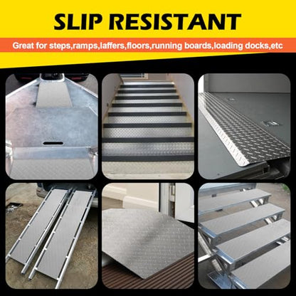 Diamond Plate Aluminum Sheet – 3003 H22, 17GA 0.045" Thick, Heavy-Duty Aluminum Sheet Metal 40" x 120", Rust-Resistant Metal Panel for Kitchen, Bathroom, Walk-In Refrigerators, Trailers & DIY Projects - size: 40" x 120"