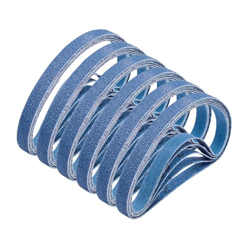 3/8" x 13" Zirconia Sanding Belts, 80 Grit, 30 Pack - color: 80 Grit, size: 3/8x13 inch