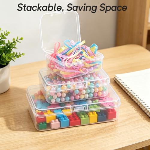 Guyuyii Bead Organizer and Storage, 58 Bead Storage Containers in 3 Sizes