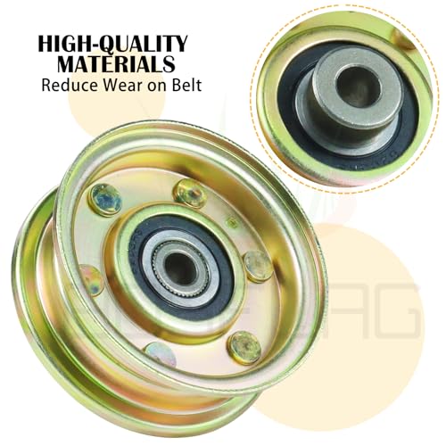 2 Pack 756-04224 Flat Idler Pulley Cub Cadet LT1050 LT1042 Tractors - color: L09 2x756-0981
