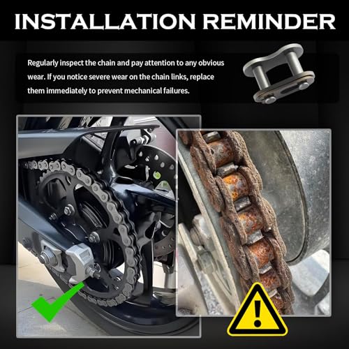 4PCS 420 Chain Master Link for Motorcycle,420 Roller Chain Connector Heavy Duty Alloy Steel,Universal Fit Replacement Motorcycle Chains/Bike Chains Master Link for Go Kart,Mini Bike