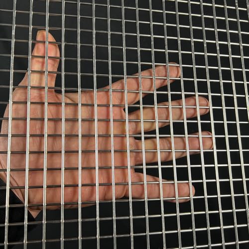Stainless Steel Hardware Cloth 40"x20"-1/2" 14Ga Heavy Welded Wire Fence Chicken Wire Fencing Metal Screen for Screen Door Mesh,Gopher Trap,Grill,Bird Netting,Pet Screen,Metal Grate,Drain Mesh - size: 40"x20", style: 14 Gauge, 1/2 inch Holes