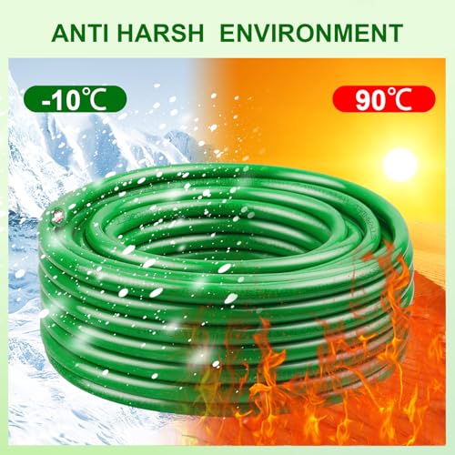 THHN Wire 4 Gauge 10 FT, 4 AWG Stranded OFC Copper Electrical Building Wire with Nylon Jacket PVC Insulation, Rated 600V for Residential, Industrial, CNC, Ground (4 Gauge, Green) - color: Green, size: 4 AWG 10FT