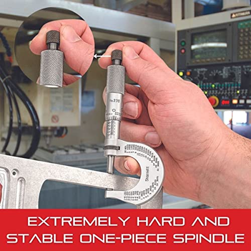 Starrett Outside Digital Micrometer, 3-4" Range, .001" Graduation - color: Black Wrinkle, size: 3-4" x .001" (Ratchet Thimble)