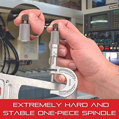 Starrett Outside Digital Micrometer, 3-4" Range, .001" Graduation - color: Black Wrinkle, size: 3-4" x .001" (Ratchet Thimble)