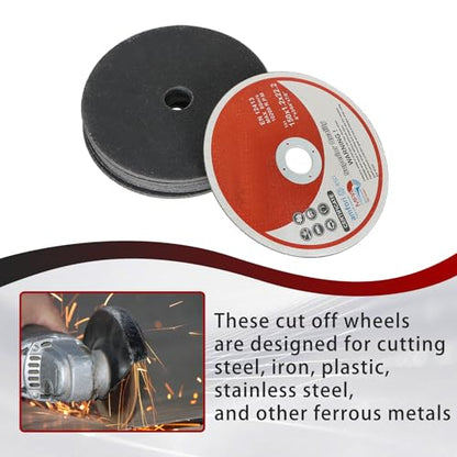 findmall 100 Pack 6" x.045 x7/8" Cut-Off Wheel Aluminum Oxide - size: 100pcs 6"*0.045"*7/8"