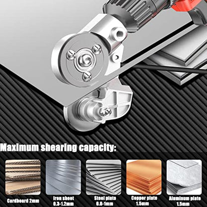 CZS Sheet Metal Cutter for Drill, Sheet Metal Cutter Drill Attachment