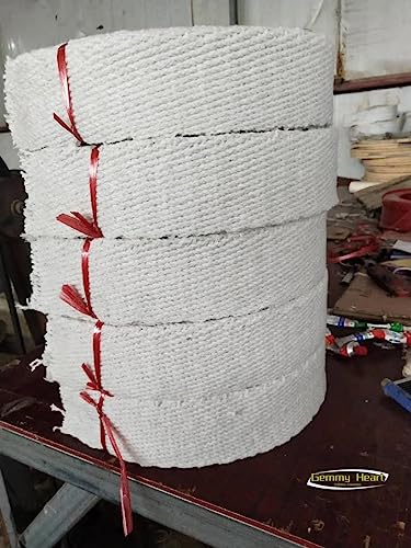 Customized Pipe Fireproof and Heat Insulation Tape Ceramic Fiber Tape Flat Rope Cloth Belt for Exhaust Pipe 5 Meters 2mmx30mmx5000mm