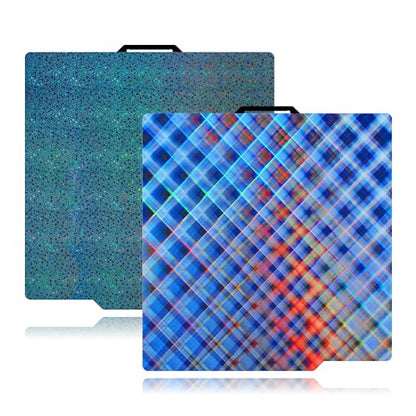 Build Plate for Bambu Lab P1S A1 P2S X1 X1E P1P 3D Printer, Spring Steel Flexible Plate for Bambu 3D Printers, 257x257mm, Smooth Skynet +Smooth Star - color: Skynet + Star