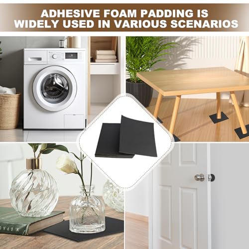 8 Pcs Adhesive Foam Padding, 1/8 Thick 12 X 8 Inch Neoprene Rubber Sheets ,Soundproof Closed Cell Foam Padding Sheet Board for Anti Vibration, Cosplay Padding, Crafts, DIY - size: 1/8in*12in*8in 8Pcs