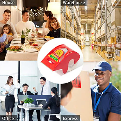 Packing Tape with Dispenser, Noiseless Packaging Tape for Shipping Moving