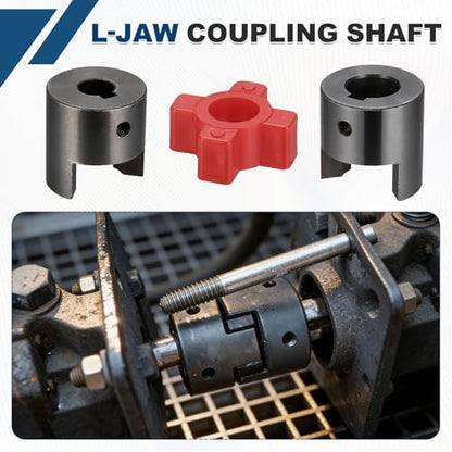MECCANIXITY Flexible Coupling Coupler Set 5/16" to 25/64" L050 L-Jaw - size: 5/16" to 25/64"