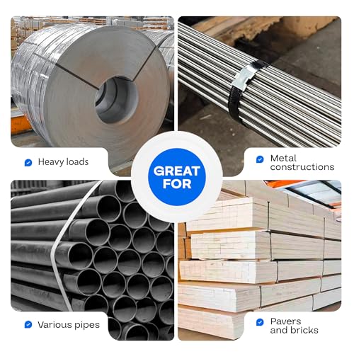 IDL Packaging 3/4" x .020" x 300' Steel Strapping Coil (1700 Lbs Break Strength) in Self-Dispensed Сardboard Box - Portable Strong Banding with Superior Cut-Resistance - Heavy Pallet Strapping - size: 3/4W" x 300L'