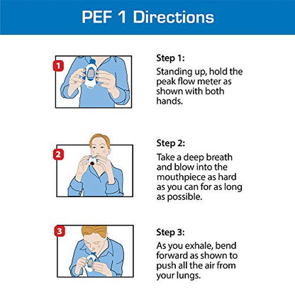 Microlife (Deluxe Kit) Digital Peak Flow Meter Tests PEF / FEV1 / Early Detection of Asthma Attacks | Spirometer for Kids & Adults | Perfect for Monitoring Asthma, COPD & other Lung Conditions at Home
