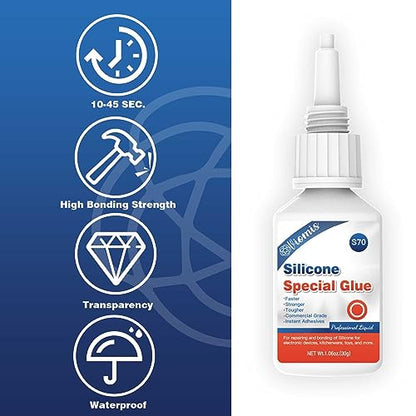 30g Silicone Glue - Strong Adhesive for Repairs and Sealing - size: Silicone Glue