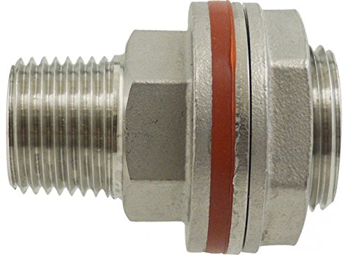Homebrewers Outpost - H726 S/S Bulkhead 1/2" FPT x 1/2" MPT