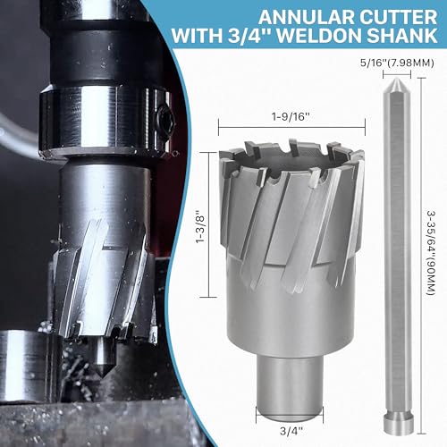 KEENTECH Carbide-Tipped Annular Cutter 1-9/16" Diameter x 1-3/8" Depth - size: 1-9/16" Dia * 1-3/8" Depth
