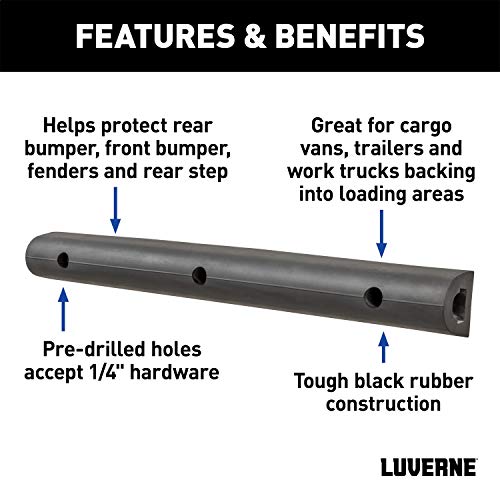 Luverne 2090616 20-Inch Universal Rubber Bumper Guard Protector Strip Loading Dock Rear Fender Pad Bump Stop