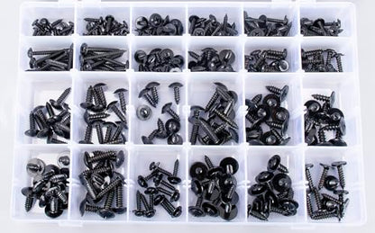 270pcs Automotive Body Screw Phillips Head Self Tapping Screw Washer Head Screws Assortment Kit #8#10#12#14