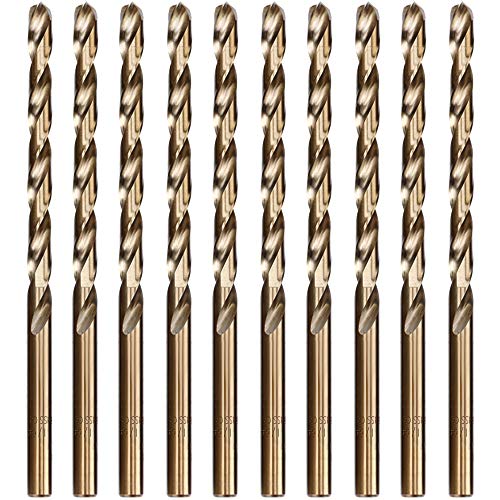 10-Pack 11/64 Inch M35 Cobalt Drill Bit Set for Stainless Steel - style: 11/64"(10pcs)