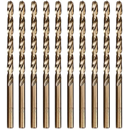 10-Pack 11/64 Inch M35 Cobalt Drill Bit Set for Stainless Steel - style: 11/64"(10pcs)