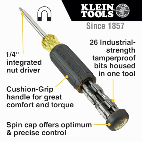 Klein Tools 32307 27-in-1 Multi-bit Tamperproof Screwdriver