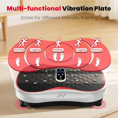 AXV Vibration Plate Exercise Machine Fitness Platform Body Vibrating Board - color: BASIC.SILVER