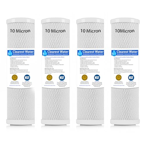 10 Micron Carbon Filter 10x2.5 Whole House Cartridge (4 PK)