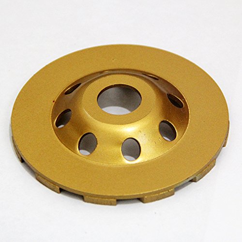 Elome Diamond Grinding Cup Wheel Disc 6" Premium Grade for Angle Grinder 14-Segment Heavy Duty Turbo Row Concrete Granite Stone Ceramic with 6/8" 20mm Thread - size: 6" Turbo