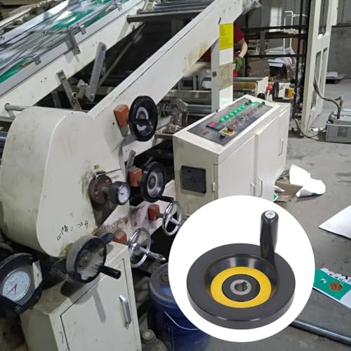 Lathe Milling Machine – Insulated Engineering Plastic Hand Wheel with Revolving Handle, Standard Mounting Holes for Grinder and Industrial Equipment