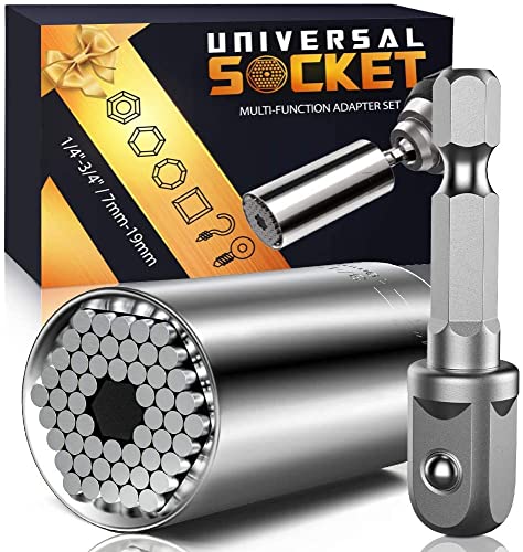 Stocking Stuffers for Men Super Universal Socket Tools Gifts for Men - style: A-Universal Socket(Silver)