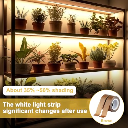 Light Strip Masking Tape 0.78inx 32.8ft Brown Light Dimming Tape, 2PCS - color: Brown