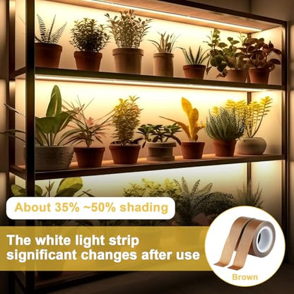Light Strip Masking Tape 0.78inx 32.8ft Brown Light Dimming Tape, 2PCS - color: Brown