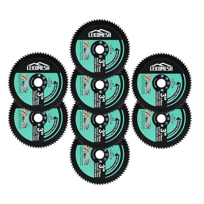HSS Circular Saw Blade - 8pcs 3In/75mm x Arbor 3/8In/10mm Cutting Discs for Wood, Copper, Aluminum, Plastic and Soft Metal - size: 8pcs HSS Saw Blade