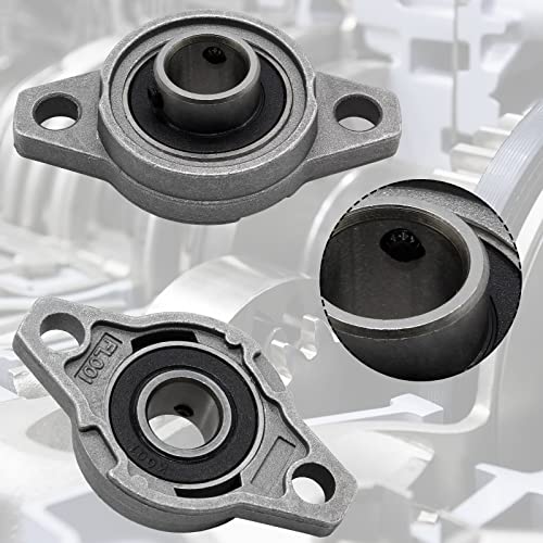 Zorfeter Pillow Block Bearing KFL001, 12mm/0.47Inch ID, 4Pcs - size: KFL001