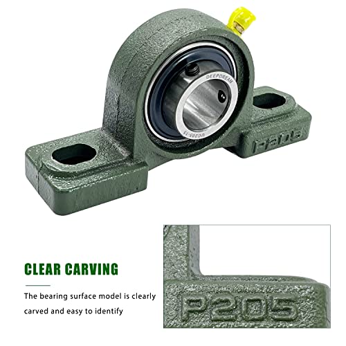 2Pcs UCP205-15 Pillow Block Bearings 15/16" inch Bore Mounted Pillow Bearing Cast Iron Base and Self Aligning Chrome Bearing - size: UCP205-15-2pcs