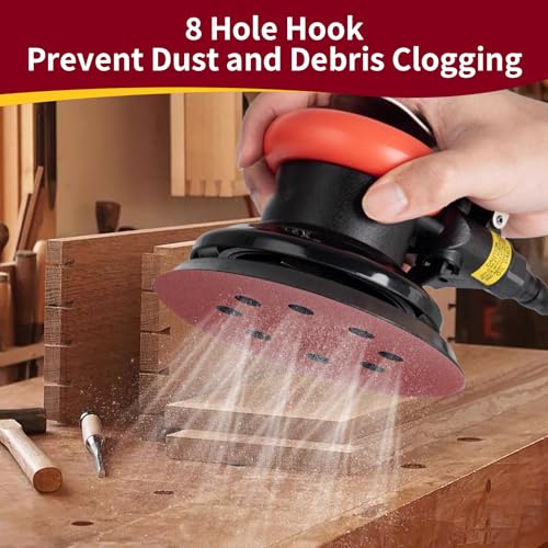 5 Inch 8 Hole Sanding Discs Hook and Loop, 20 PCS 80 Grit Round Sand Paper Disc (80 Grit) - size: 5 Inch