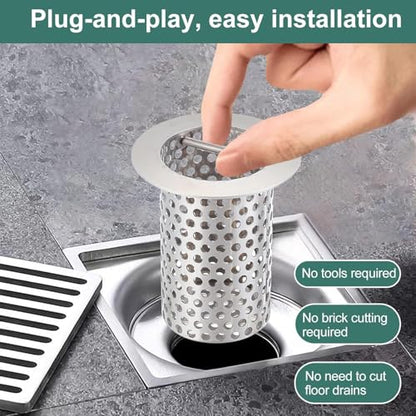 4" Floor Drain Strainer, osseph 316 Stainless Steel - size: 4" Tall x 4" Diameter