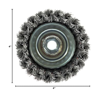 Forney 72753 4-Inch Knotted Wire Cup Brush