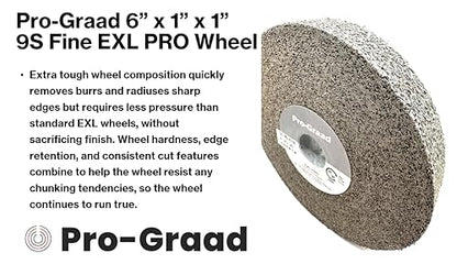 EXL PRO Deburring Wheel 6" x 1" x 1", 9S Fine, 94905 - style: 6" x 1" x 1" 9S Fine
