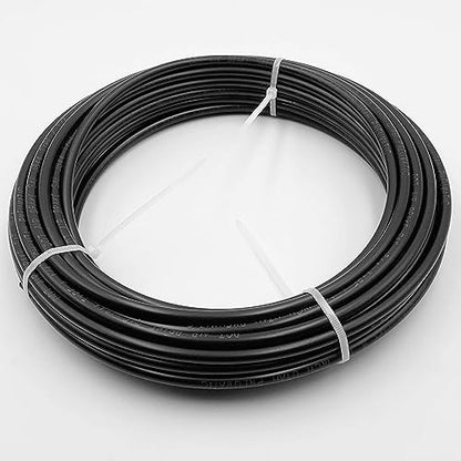 Utah Pneumatic 1/4" DOT Air Line SAE J844 PA12 Nylon Tubing, 50ft (Black) - color: Black, size: 1/4" x 50 Feet