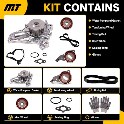 TKT-002 Timing Belt Kit with Water Pump for Toyota - size: TKT-002