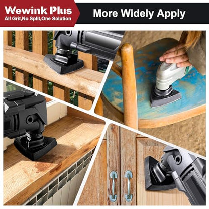 148Pcs Wet Dry Oscillating Tool Sanding Pad Kit for Tight Spaces Detailing - color: 148pcs set