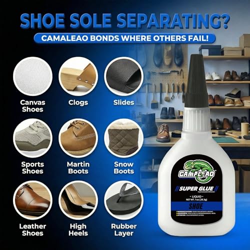Shoe Super CA Glue 1oz +1g Kit for Soles Boot Sneakers - style: Shoe Glue